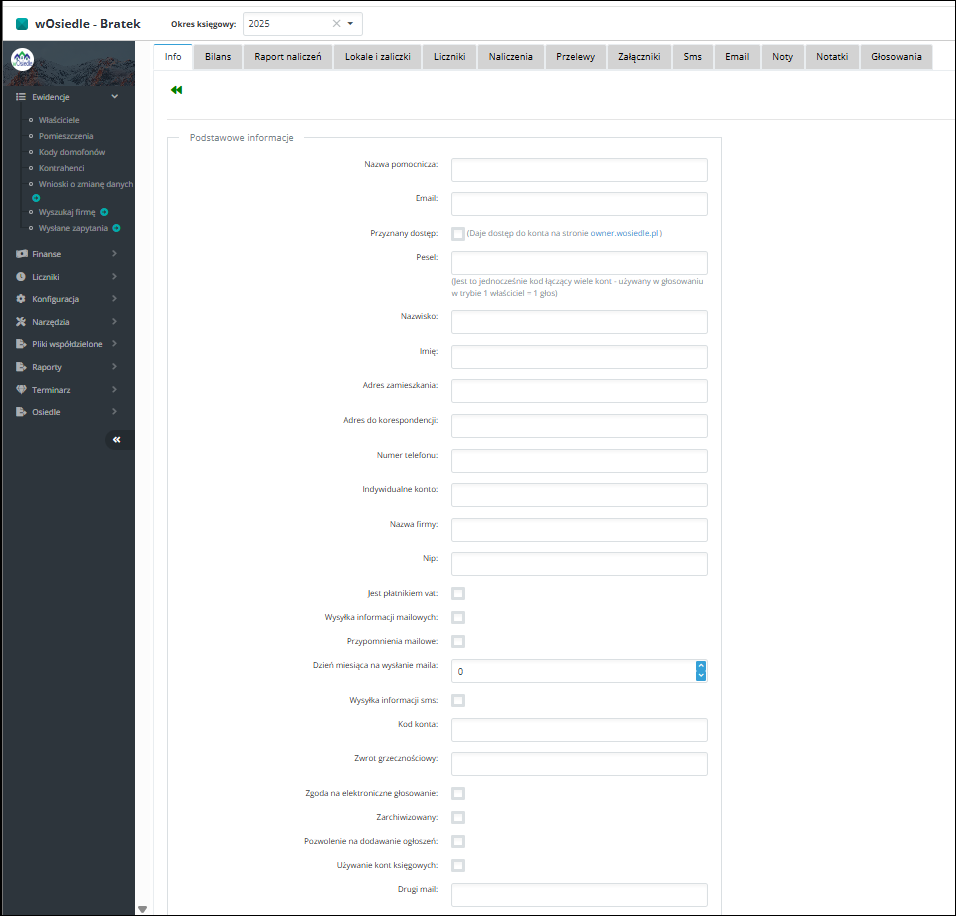 kartoteka właściciela