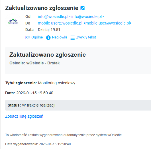 email _powiadomienie